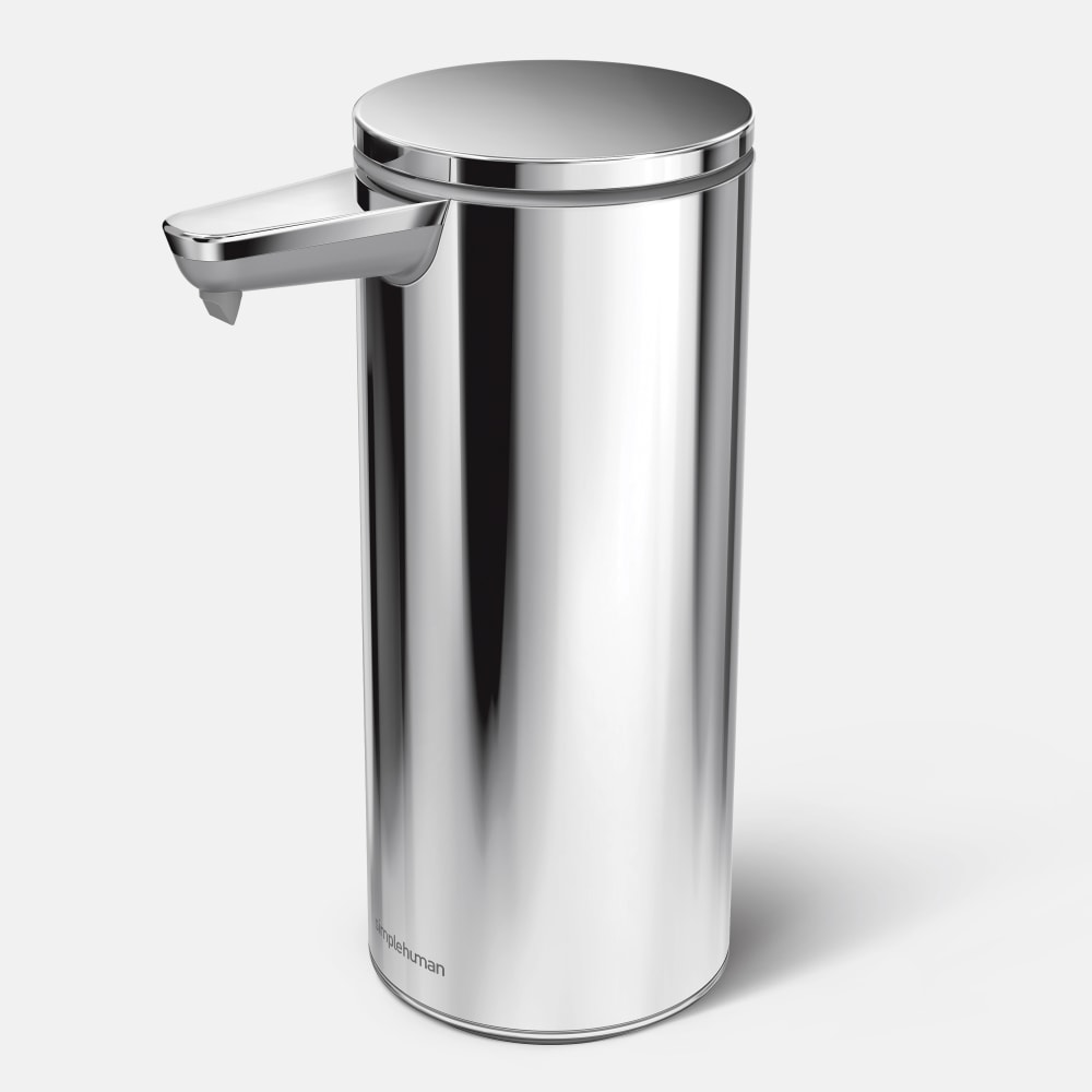 simplehuman Touch-Free Rechargeable Sensor Liquid Soap and Hand Sanitizer Dispenser, 9 Oz, Polished MPN:ST1044