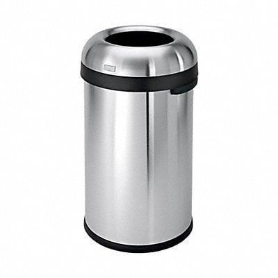 Trash Can 16 gal Silver Indoor/Outdoor MPN:CW1407