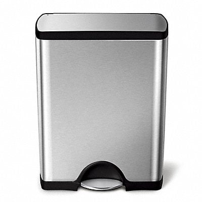 Trash Can 13 gal Silver Indoor/Outdoor MPN:CW1816