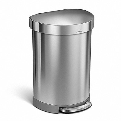 Trash Can 16 gal Silver Indoor/Outdoor MPN:CW2029
