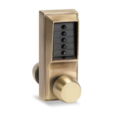 Push Button Lock, Entry, Antique Brass MPN:1011-05-41