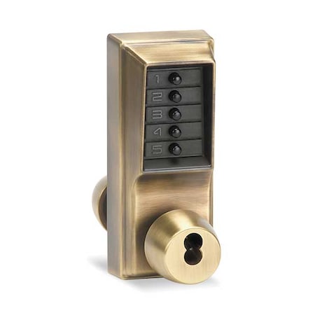 Push Button Lock, Entry, Key Override MPN:1021-B-05-41