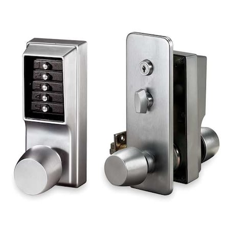 Push Button Lock, Entry, Satin Chrome MPN:1031-26D-41