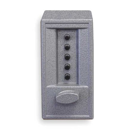 Push Button Lock, Entry, Gray Powder Paint MPN:62048641