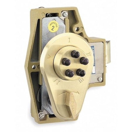 Pushbutton Deadbolt, Satin Brass MPN:922-04