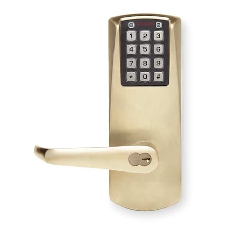 Electronic Lock, Satin Brass, 12 Button MPN:E2031BLL60641