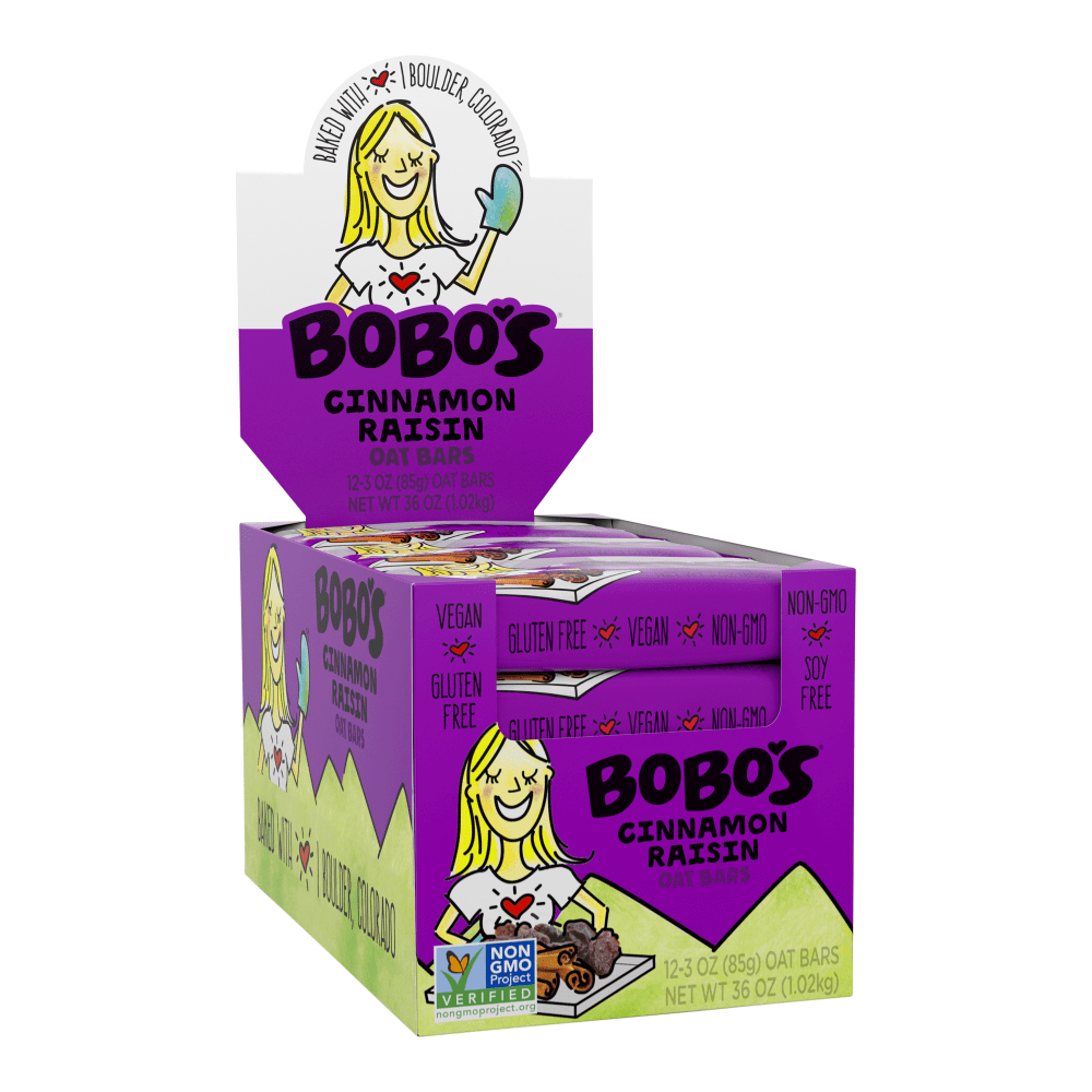 BOBOs Cinnamon Raisin Oat Bars - 12-3 oz MPN:BB-105-D-IN