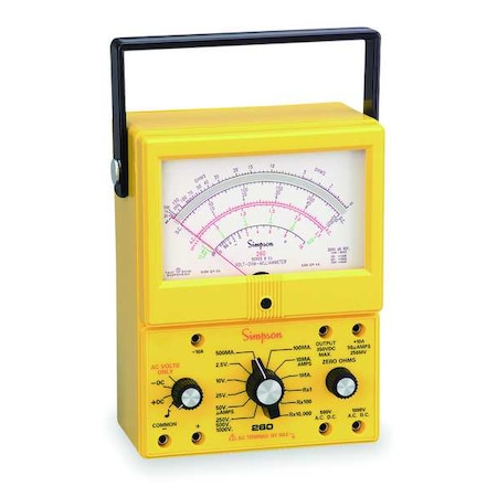 Analog Multimeter, 1, 000 V, 20 megaohm MPN:260-8XPI