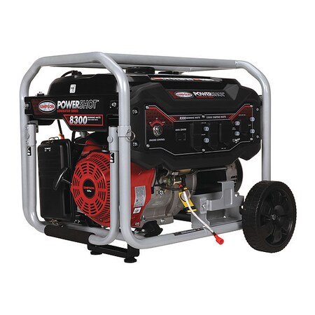 Portable Generator, Gasoline, 8, 300 W Rated, 10, 000 W Surge, Electric, Recoil Start, 120/240V AC MPN:SPG8310E