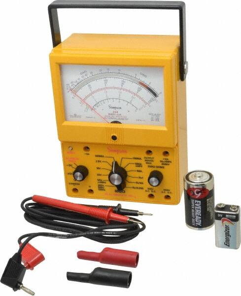 Analog & Manual Ranging Multimeter: 1,000 VAC/VDC MPN:12396