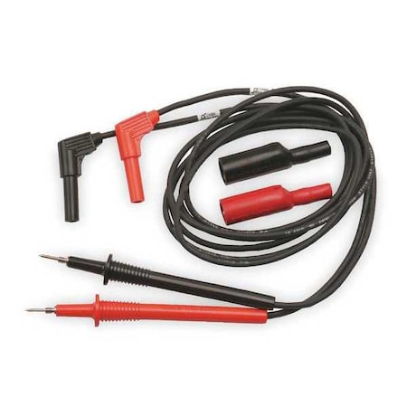 TestLeads, Blk/Rd, 1000V, Silicone, 4ft, PR MPN:00043