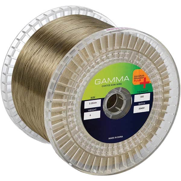 Electrical Discharge Machining Wire, Wire Material: Brass , Outside Diameter (Decimal Inch - 4 Decimals): 0.0001 , Diameter Tolerance (Decimal Inch): 0.0080  MPN:GBP-20H350