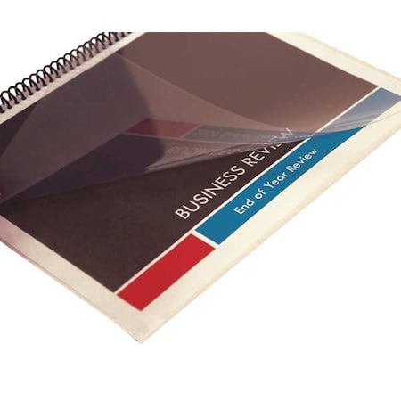 Binding Covers, Plastic, Clear, PK100, Color: clear MPN:CCS-05-SQ