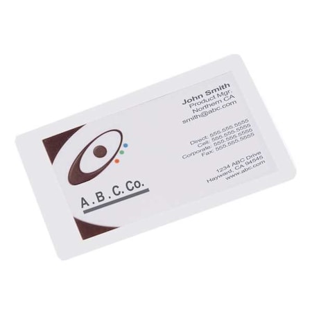 Laminating Pouches, 2-5/8x3-7/8in, PK100 MPN:MIL-07