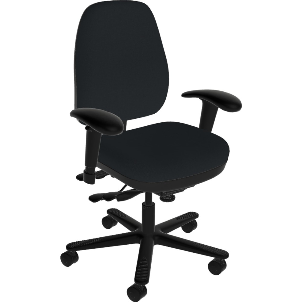Sitmatic Beta Small Scale Ergonomic Fabric Mid-Back Chair, Black MPN:063MFPC7K/21201
