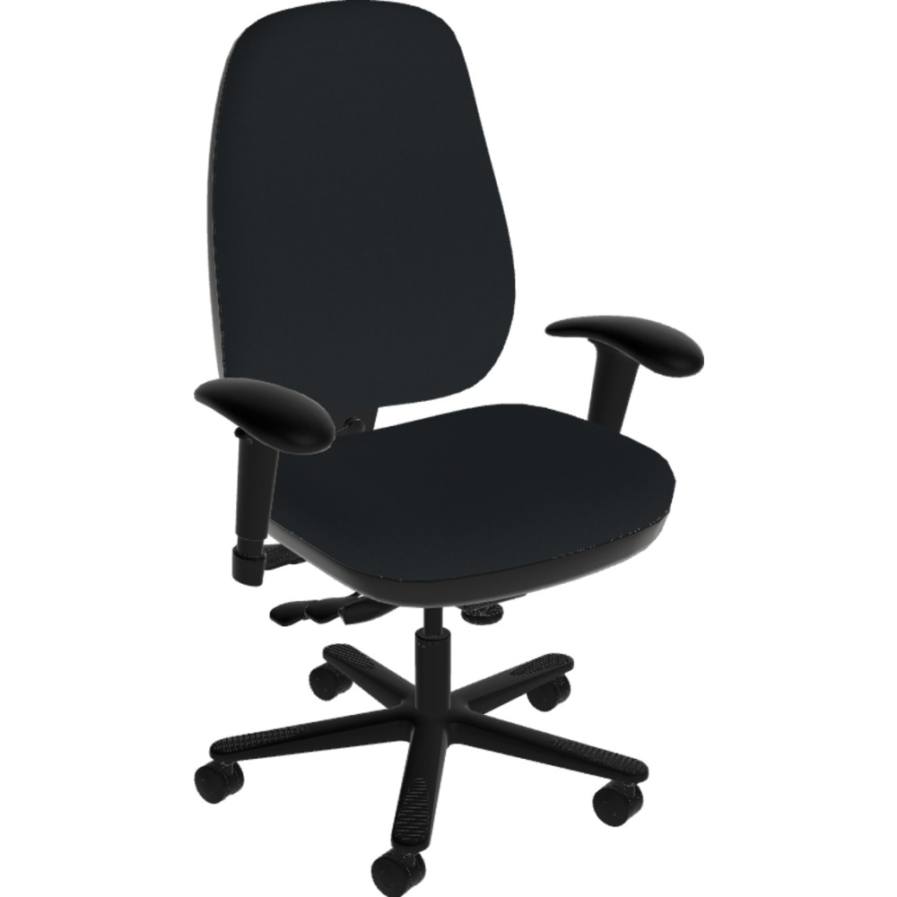 Sitmatic Beta Standard-Scale Ergonomic Fabric High-Back Chair, 43inH, Black MPN:073MFPC7K/21201