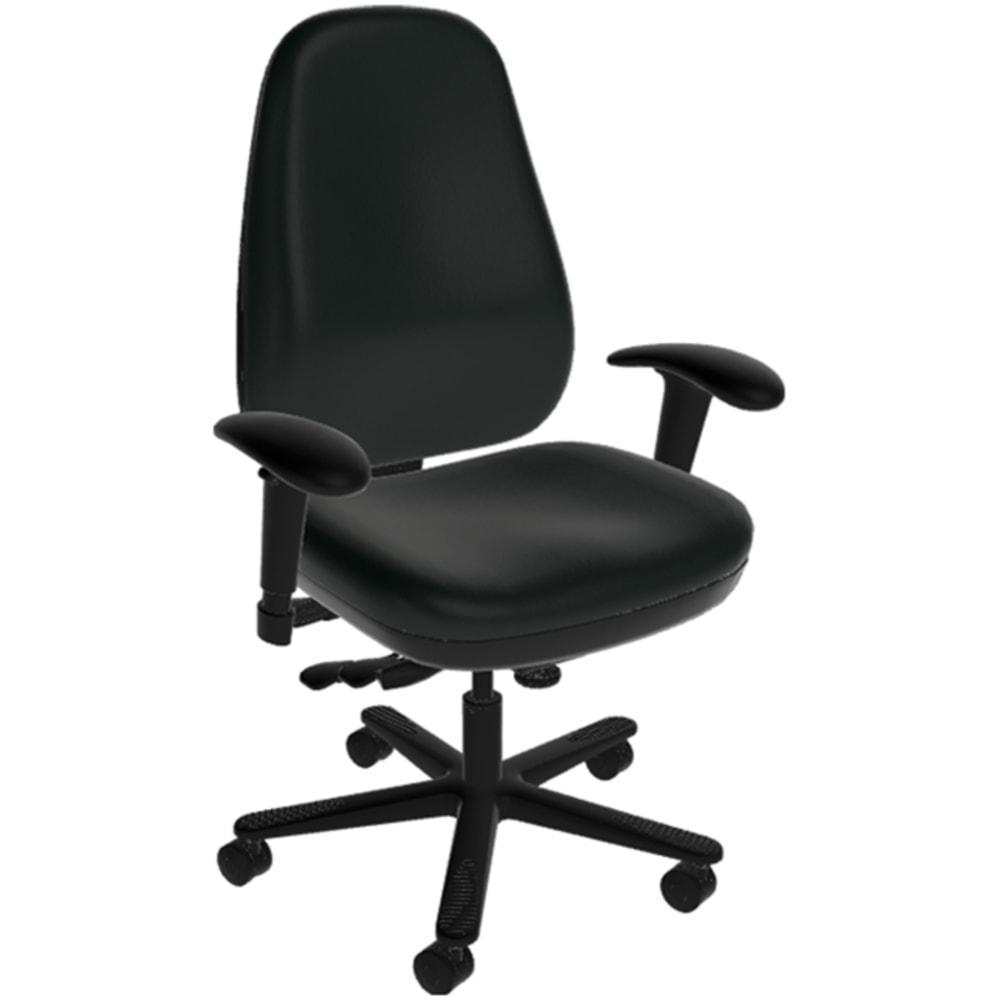 Sitmatic Super Alpha Ergonomic Faux Leather High-Back Multi-Function Task Chair, Black MPN:173MFPC7K/21501