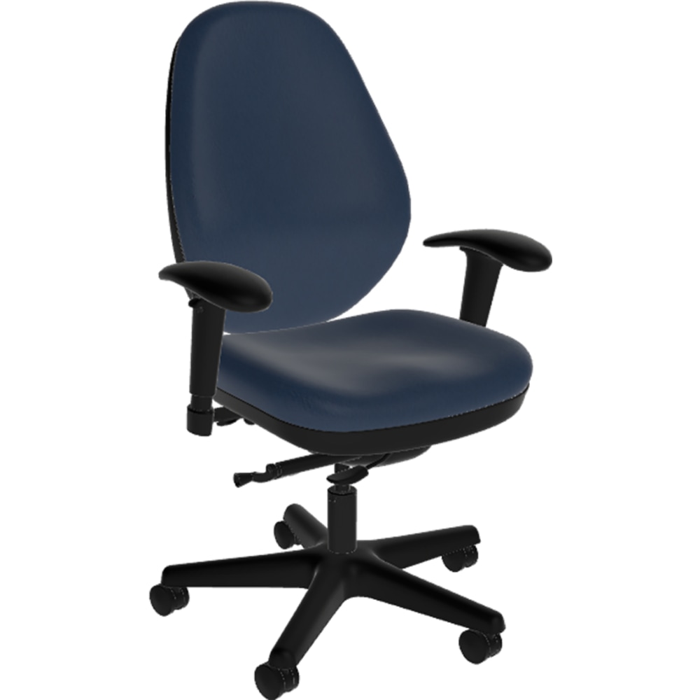 Sitmatic GoodFit Ergonomic Fabric High-Back Office Chair, Navy/Black MPN:GU33SNPC7K/21502
