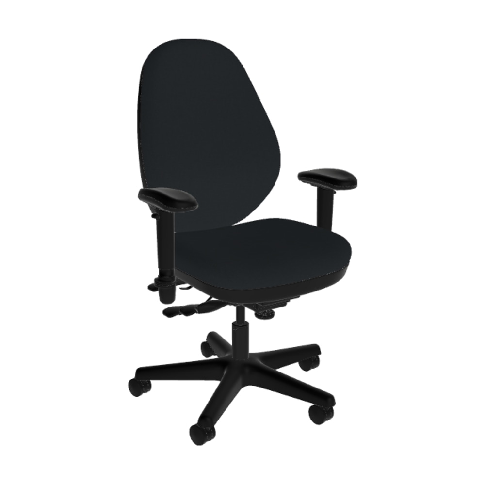 Sitmatic Goodfit Standard Scale Fabric High Back Office Chair With Multifunction Control And Adjustable Arms, Black MPN:SM7014092