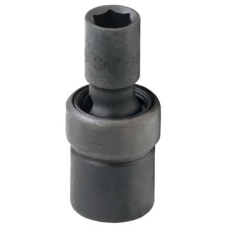 3/8 in Drive Impact Socket Standard Socket, Black Phosphate, Flex 5/8