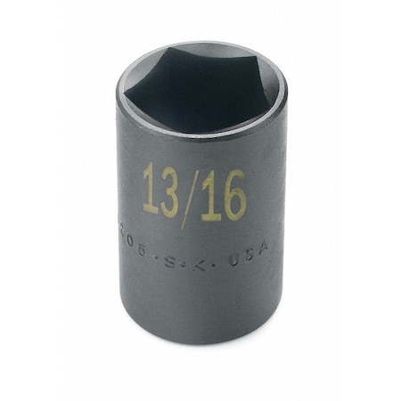 1/2 in Drive Impact Socket Standard Socket, Phosphate, 1/2