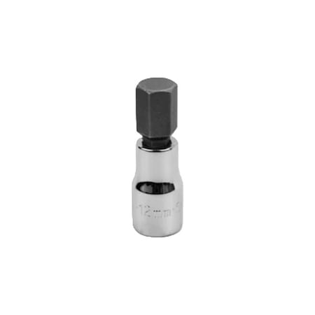 3/8 in Drive Hex Socket Bit Metric 12 mm Tip, 3 in L MPN:41411