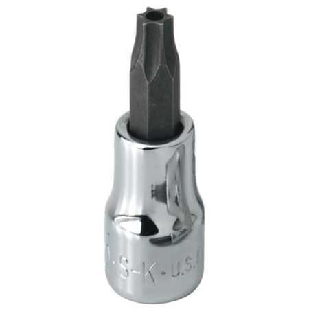 1/4 in Drive, T15 Torx® Socket, 6 Points, Socket Bit, 1/4 in, TpSz T15 MPN:42515