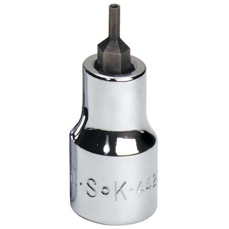 3/8 in Drive Tamper Resistant Hex Socket Bit SAE 3/32 in Tip, 2 3/4 in L MPN:44206