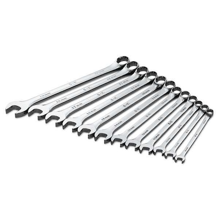 Combo Wrench Set, Long, Chrome, 8-19mm, 12Pc MPN:86040