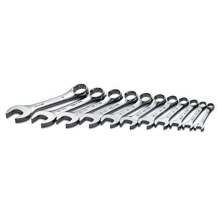 Combo Wrench St, Steel, Chrome, Stnrd, Ofst MPN:86231