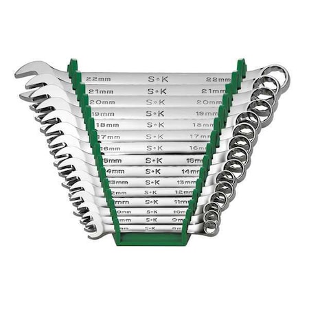 Combo Wrench Set, Full Polish, 8-22mm, 15Pc MPN:86265