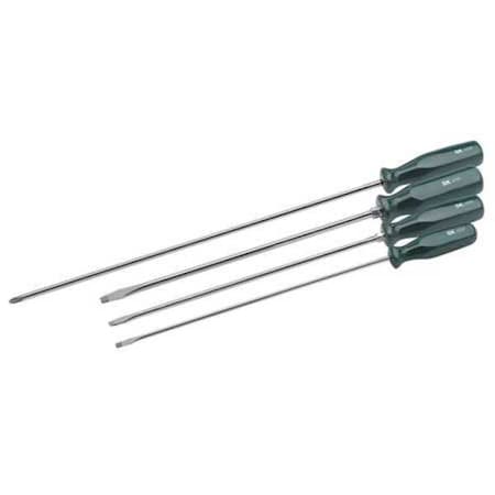 Screwdriver Set, Slotted/Phillips, 4 Pc MPN:86324