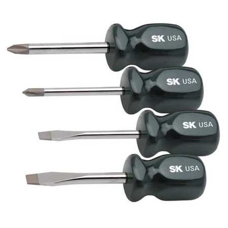 Screwdriver Set, Slotted/Phillips, 4 Pc MPN:86325