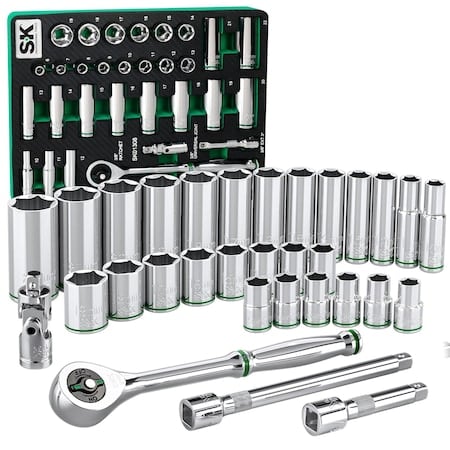 Drive Metric Chrome Socket Set 3/8