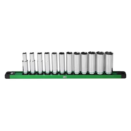 Drive Metric Chrome Socket Set 3/8