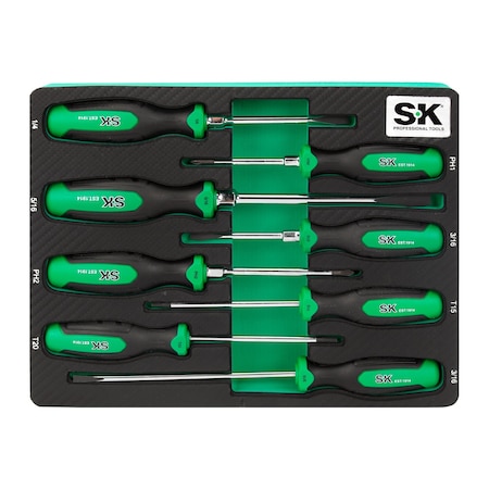 Screwdriver Set Magnetic, 8 pc MPN:SK02044-EVA