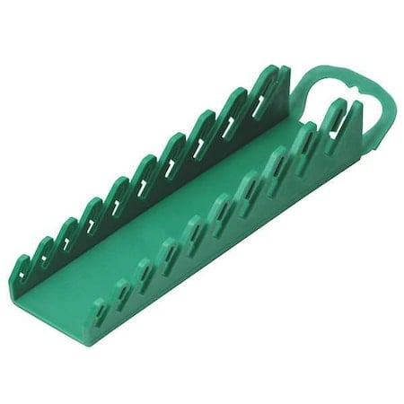 Wrench Rack, 9 Slot, 4-9/10 In. W, Green MPN:1071