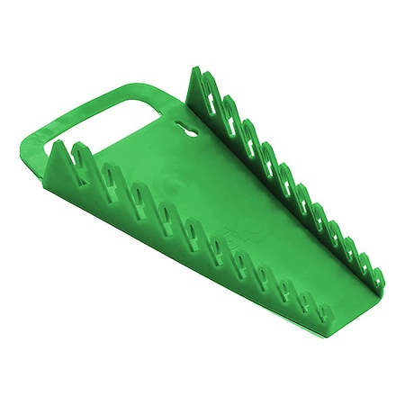Wrench Rack, 15 Slot, 7-2/5 In. W, Green MPN:1074