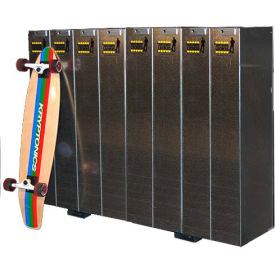 Single-Sided Longboard Lockers Holds 8 Longboards/Scooters SKA-SLB8GEN3