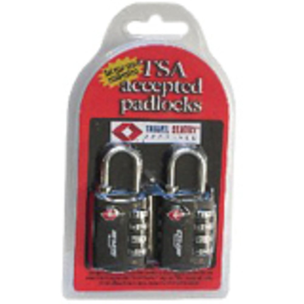 SKB 1SKB-PDL TSA Combination Padlock - 3 Digit - Stainless Steel - Black MPN:1SKB-PDL