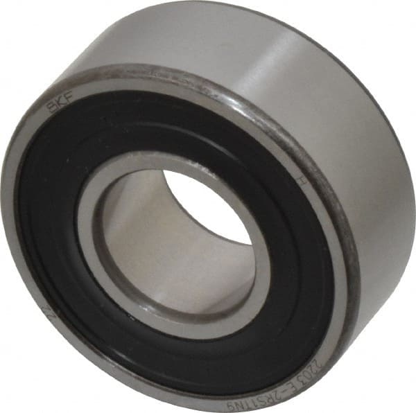 Self-Aligning Ball Bearing: 17 mm Bore Dia, 40 mm OD, 16 mm OAW, Double Seal MPN:2203 E-2RS1TN9