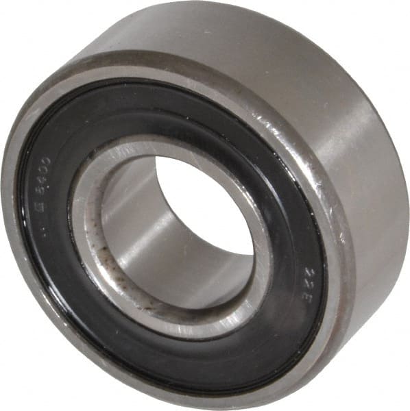 Self-Aligning Ball Bearing: 20 mm Bore Dia, 47 mm OD, 18 mm OAW, Double Seal MPN:2204 E-2RS1TN9