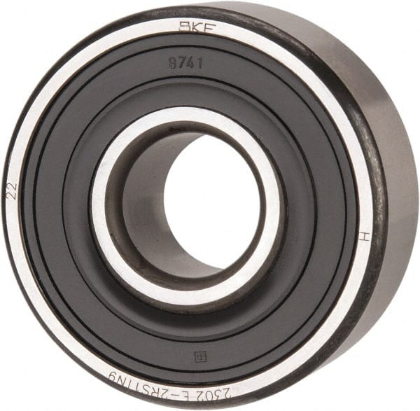 Self-Aligning Ball Bearing: 15 mm Bore Dia, 42 mm OD, 17 mm OAW, Double Seal MPN:2302 E-2RS1TN9