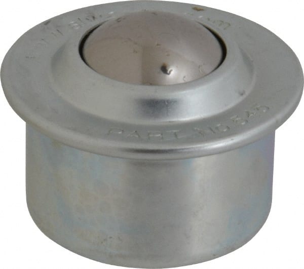 Ball Transfer: 45 mm Ball Dia, Carbon Steel, Round Base MPN:BT 545-0-13