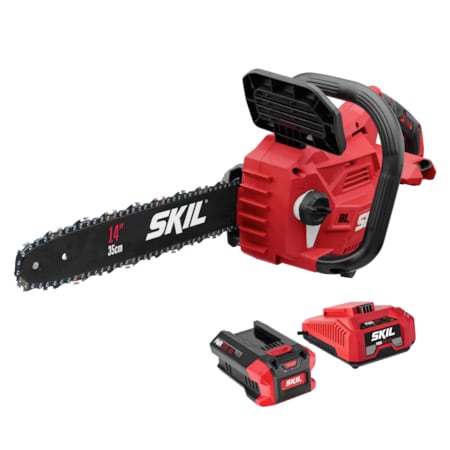 14 in L Chain Saw Kit, 1P 2.5Ah Battery, 150, 40V, 40 V, 2.5 Ah, Battery Included MPN:CS4555-10