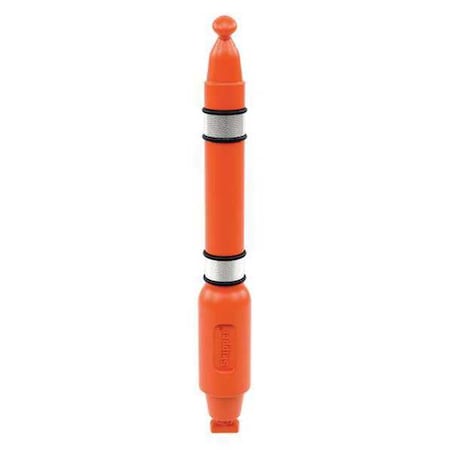 Single Belt Post, 39-13/32 in. H, Orange MPN:post01-O