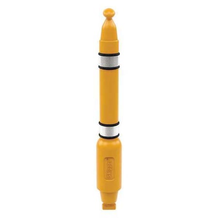 Single Belt Post, 39-13/32 in. H, Yellow MPN:Post01-Y