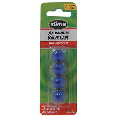 Anodized Valve Caps, 4 Pc., Blue MPN:20130