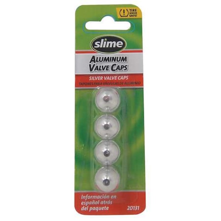 Anodized Valve Caps, 4 Pc., Silver MPN:20131