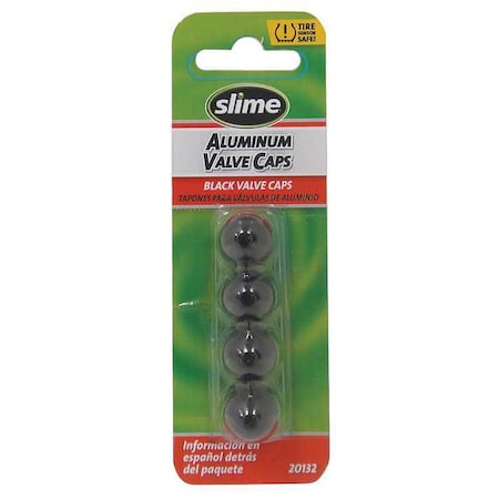 Anodized Valve Caps, 4 Pc., Black MPN:20132